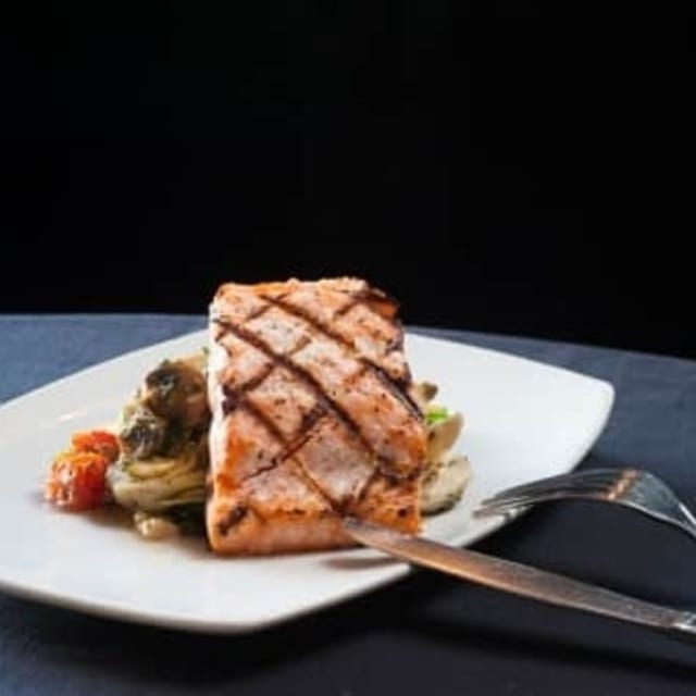 Grilled Salmon.