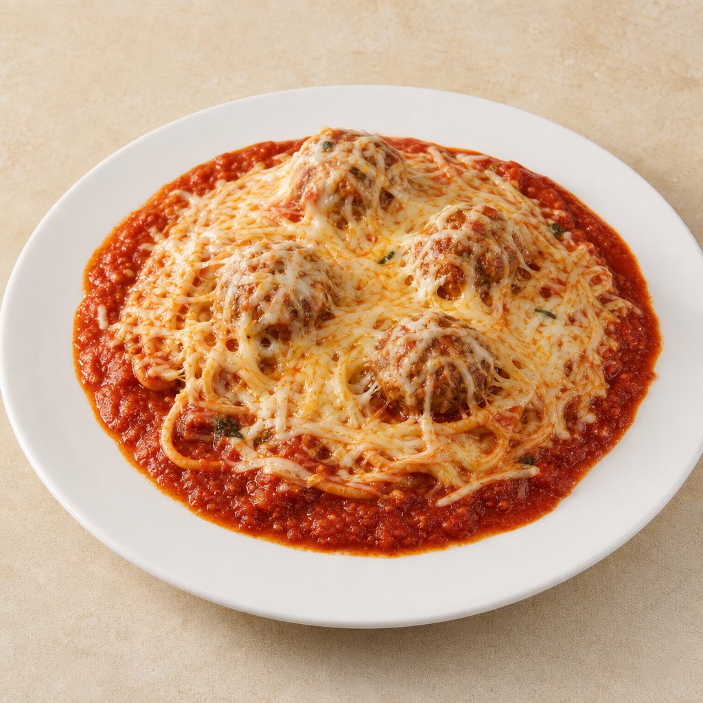 Pasta and Meatballs.
