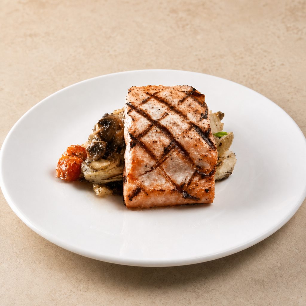 Grilled Salmon.