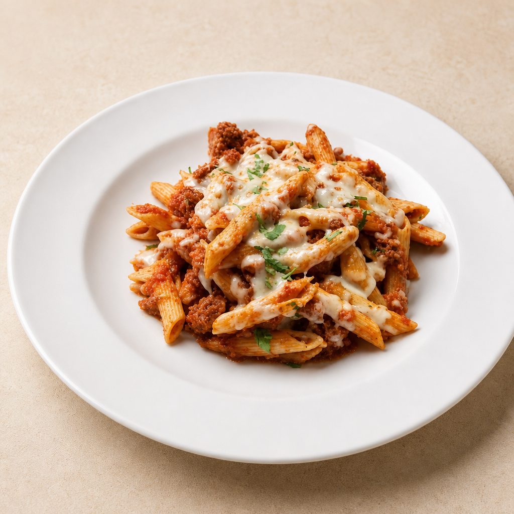 Penne and Sausage.