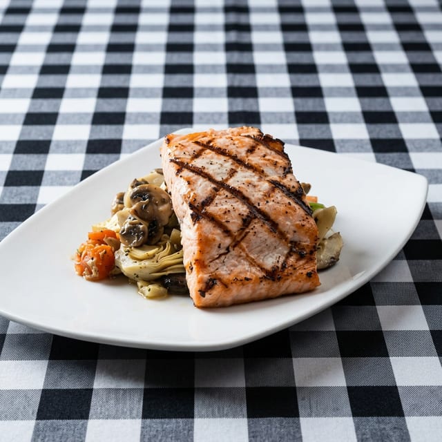 Grilled Salmon.