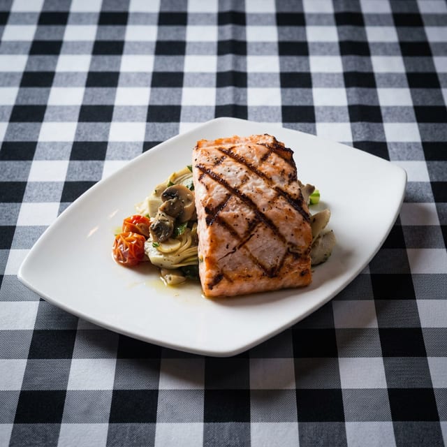 Grilled Salmon.