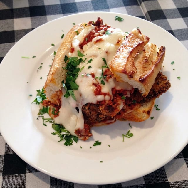 Chicken Parm Sandwich.