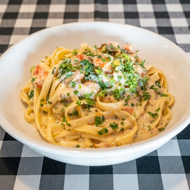 Pork Carbonara.